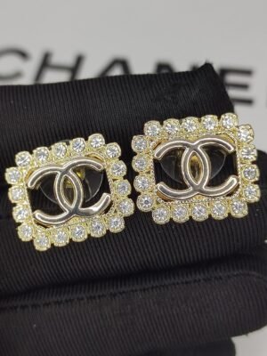 18K CC Diamonds Earrings