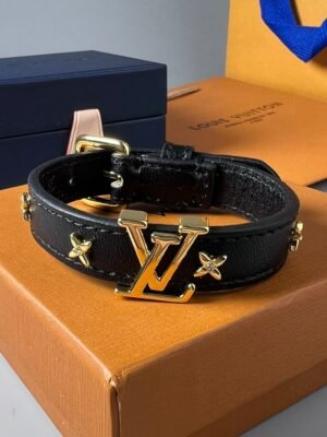 18K Louis Leather Bracelet