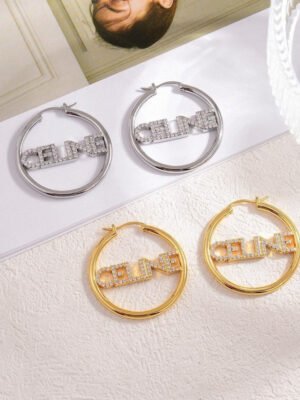 18K CE Coeur Diamond Earrings