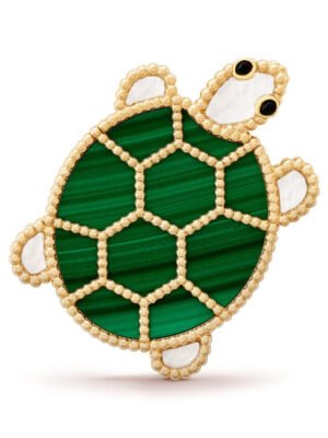 18K Lucky Animals Turtle Clip Brooch