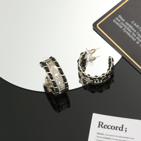 18K CC Strass Earrings