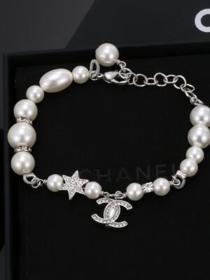 18K CC Pearls Chain Bracelet