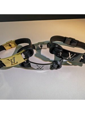 18K Louis Leather Bracelet