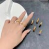 18K Vintage Clic H Ring