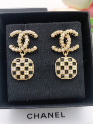 18K CC Chain Earrings