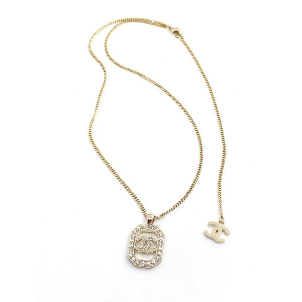 18K CC Perfume Bottle Chain Necklace