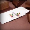 18K CE Colorful Mushroom Earrings