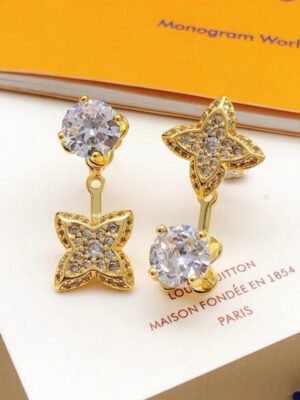 18K Louis Blossom Monogram Earrings