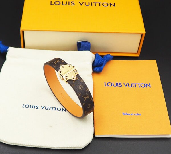 18K Louis Leather Vintage Bracelet
