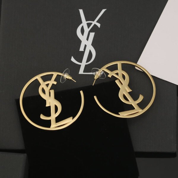 18K Saint Monogram Earrings
