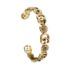 18K Double G Flowers Open Cuff Bracelet