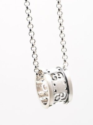 18K Double G Icon Twirl Necklace