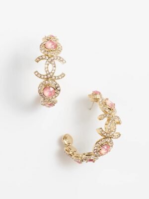18K CC Flowers Earrings
