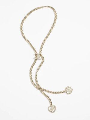 18K CC Heart Chain Necklace