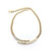 18K CC Diamonds Choker Necklace