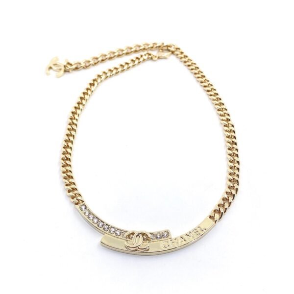 18K CC Diamonds Choker Necklace