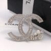 18K CC Star Crystals Brooch