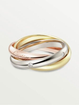 18K Trinity Five Diamonds Ring