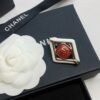 18K CC Rhombus Brooch