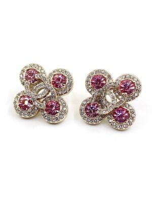 18K CC Pink Diamonds Earrings