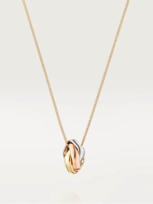 18K Trinity Cushion Necklace