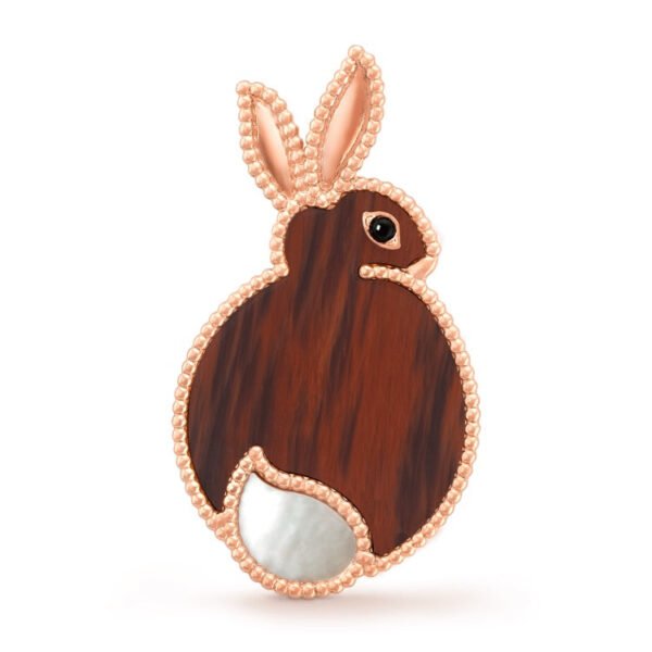 18K Lucky Animals Rabbit Clip Brooch
