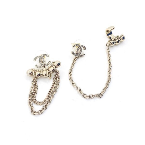 18K CC Chain Earrings