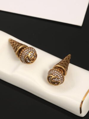 18K Double G Vintage Earrings