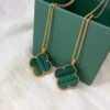 18K Magic Alhambra Malachite Necklace