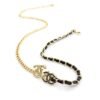 18K CC Black & White Necklace