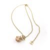 18K CC Pearls Flower Necklace