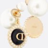 18K CD Black Pearls Earrings