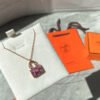 18K Amulettes Constance Pink Diamonds Pendant Necklace