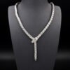 18K BV Serpenti Viper Full Pav¨¦ Diamonds Necklace