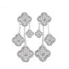 18K Magic Alhambra Four Diamonds Motifs Clover Earrings