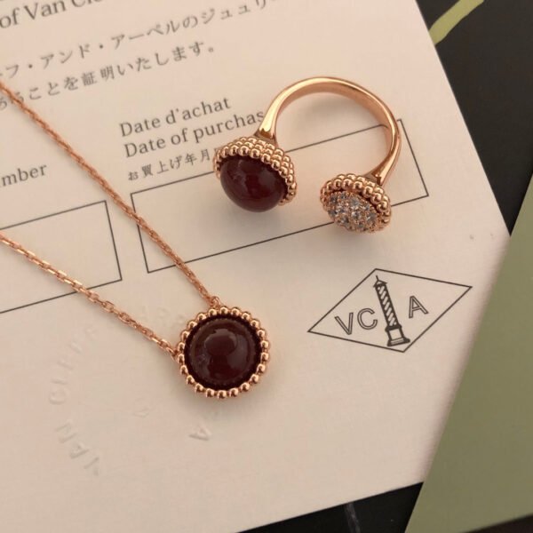 18K Perl¨¦e couleurs Carnelian Necklace