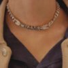 18K CC Chain Choker Necklace