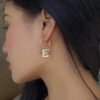 18K Triomphe Hoops Earrings