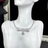 18K CC Diamonds Bow Tie Necklace