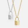 18K CD Lock Necklace
