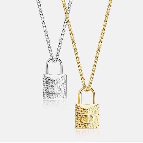 18K CD Lock Necklace