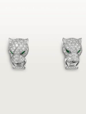 18K Panth¨¨re De Diamond Earrings