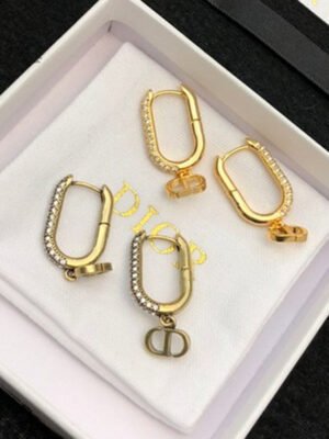 18K CD Diamond Earrings