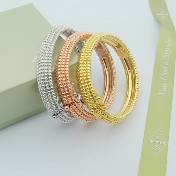 18K Perlee Pearls Five Rows Bracelet