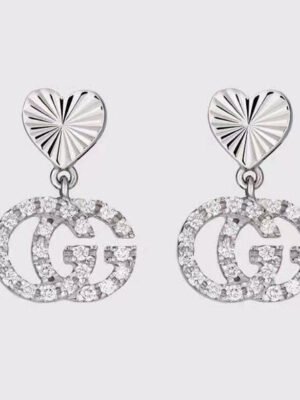 18K Double G Running Earrings