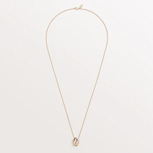 18K Trinity Cushion Necklace