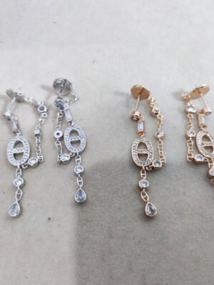 18K Her Chaine D'ancre Chaos Diamond Earrings