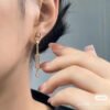 18K Chaine D'ancre Chaos H Earrings