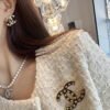 18K CC Black Star Brooch