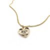 18K CC Heart Pendant Chain Necklace